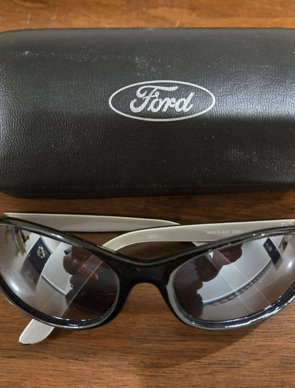 Ford Black Sunglasses with Black Ford Hard Case